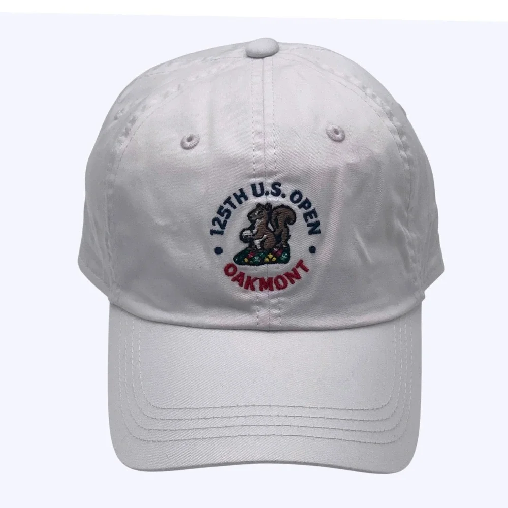 Ahead 125th US Open Oakmont White Golf Hat USGA Member Lightweight Adjustable